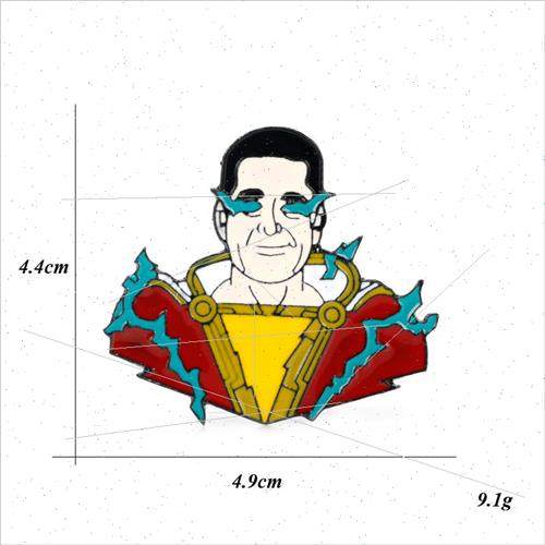 Shazamavatarcartoonpinbadge Shazam avatar ປ້າຍກາຕູນ brooch
