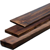 Carbonized anticorrosive wood strip anti-corruption imitation flat strip long strip thin decorative wall 0 8 thick wood material paste diy