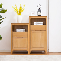 Beech Wood Wood Japanese modern minimalist TV cabinet combination side cabinet living room Nordic storage storage with door with drawer