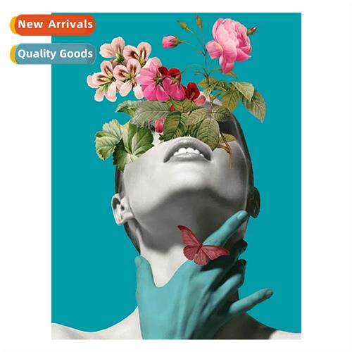 Новая алмазная паста для рисования, алмазная вышивка крестиком, цветы, красавица