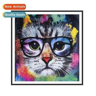 Painted cat diamd painting modern living room small children