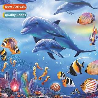 Cross Stch New DIY Dolphin Underwater World Full Stch Simple