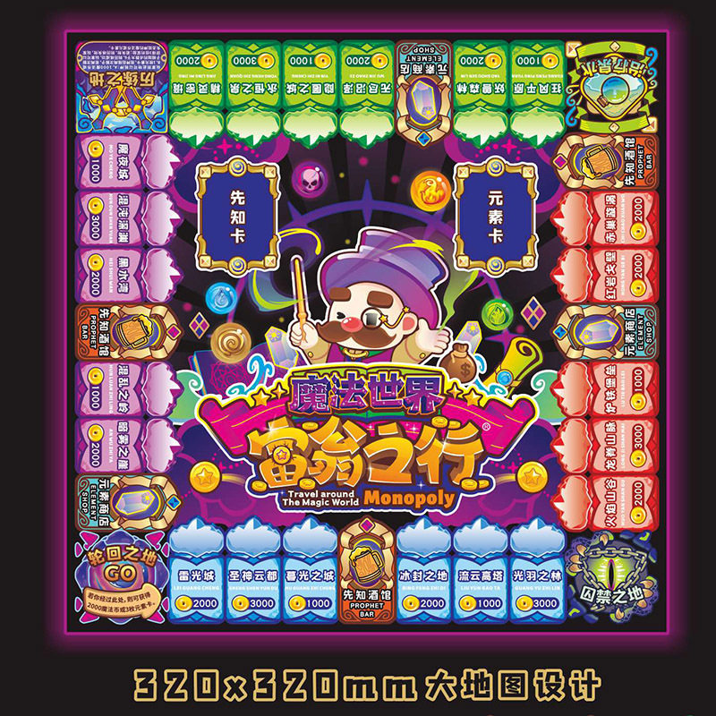 Great Millionaire Children Classic Magic World Trip Game Chess Parenting Interactive Table Tours Boy Girl Puzzle Toys-Taobao