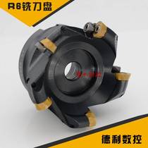 R6 face milling cutter disc BRP 6R-50-22-4T 63-22-4T 80100125160 with RPMT1204