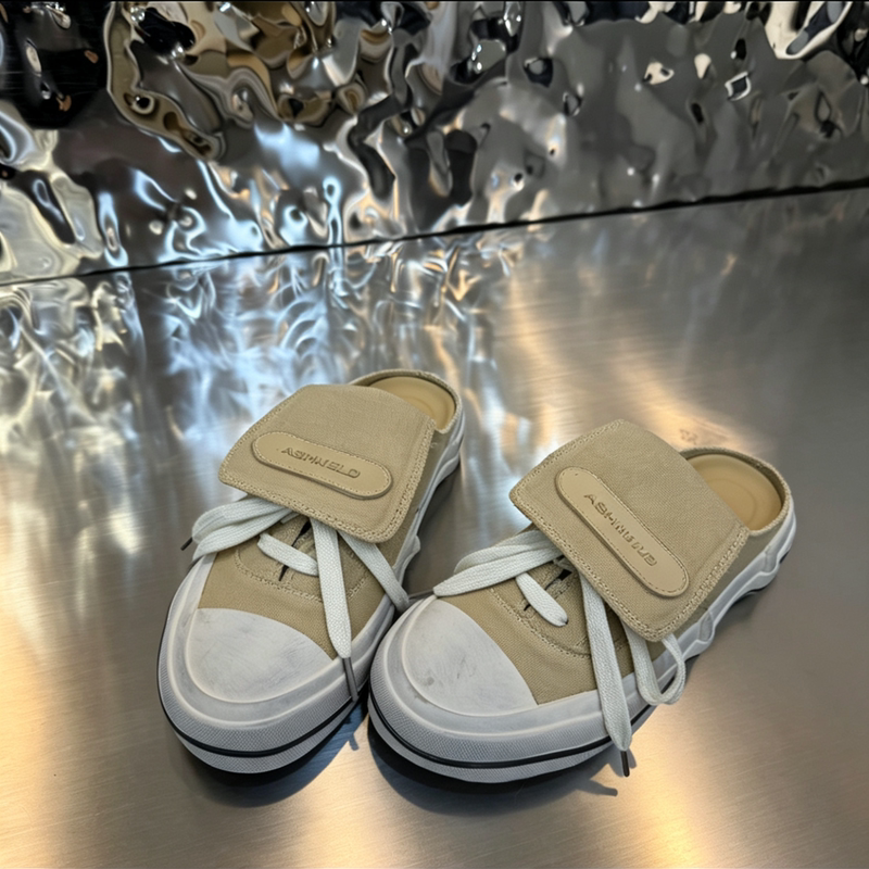 Washed and Distressed Casual Slip-On Shoes for Women, 2026 Summer New Breathable Versatile White Shoes, Washed Canvas Slip-Ons