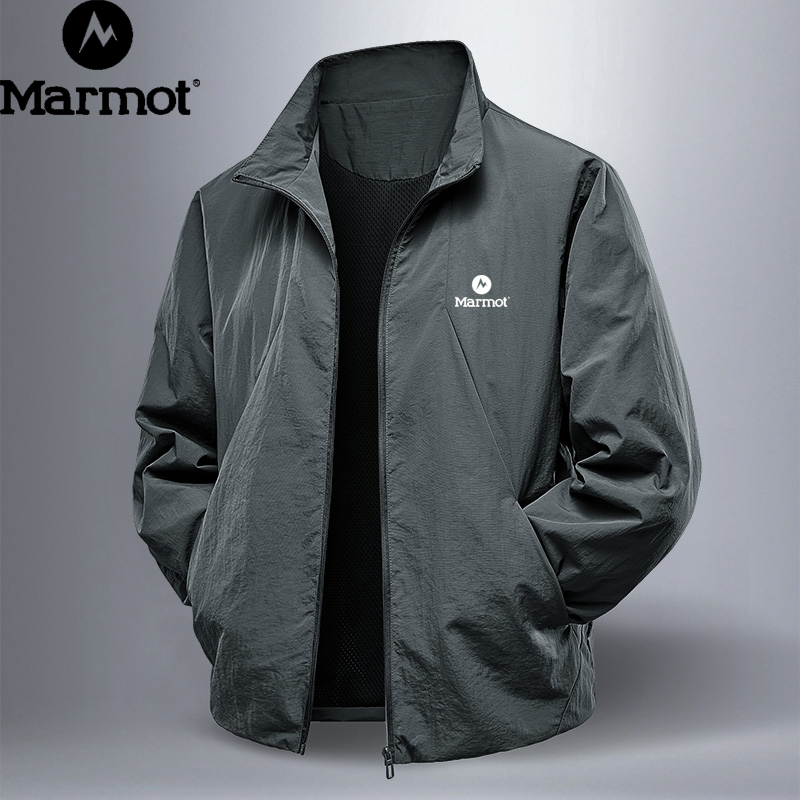Marmot Casual Jacket Men's Stand-Up Collar Jacket Spring and Autumn Thin Breathable Casual Sports Jacket Hiking and Mountaineering Marmot Casual Jacket Men's Stand-Up Collar Jacket Spring and Autumn Thin Breathable Casual Sports Jacket Hiking and Mountaineering