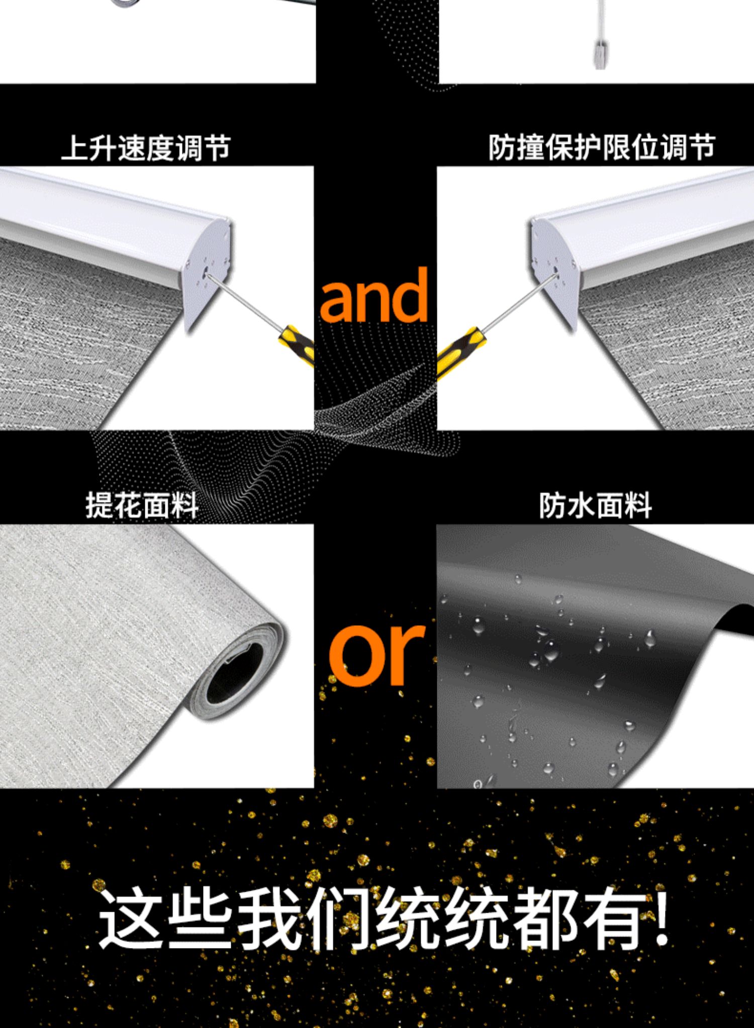 Mùa xuân rèm cuốn shading văn phòng nhà bếp phòng tắm phòng ngủ vẽ tay nâng rèm miễn phí cài đặt - Phụ kiện rèm cửa ray rèm âm trần