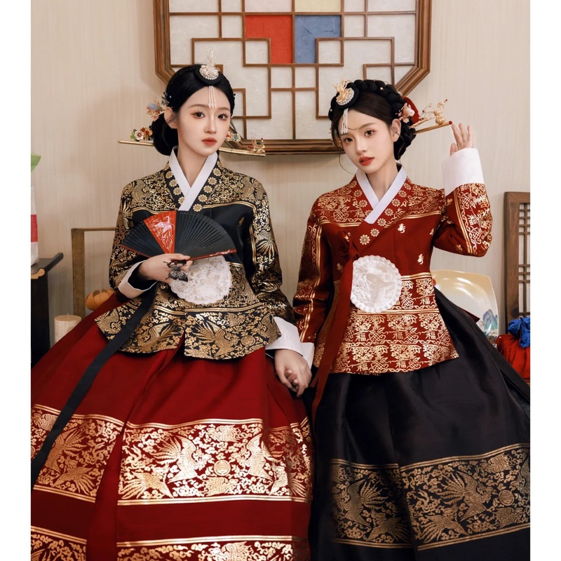 Korean Wedding Dress, Yanyi Clothing, High-End Popular New Style, Performance Birthday Women's Clothing, Elegant Golden Dress