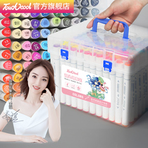 Touch cool double head triangle white pole marker set touch24 color 36 color 48 color 60 color 80 color 120 color 168 color full set of art students special painting watercolor