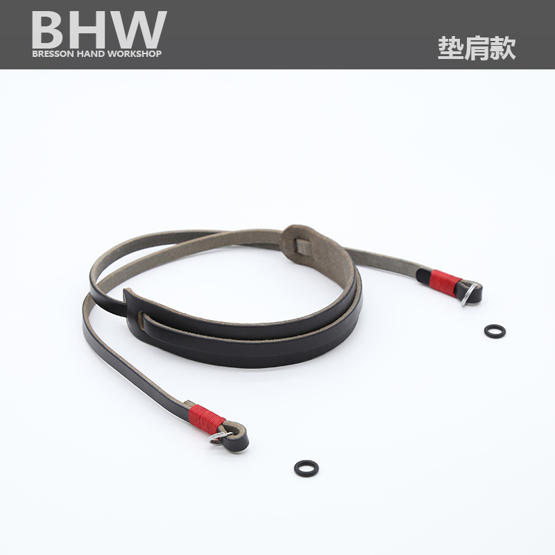 BHW10mm shoulder pad camera holding baby bag leather shoulder strap lanyard micro-single camera lettering hanging neck Leica Fuji camera belt