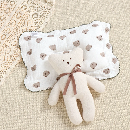 Детская хлопковая универсальная дышащая подушка для новорожденных, 0-12 мес.