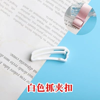 Белая заколка-крабик, застежка