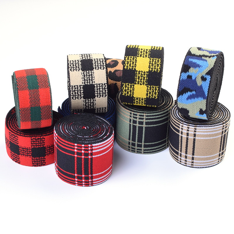 Lattice Tattoo Elastic Band Accessories Clothing Neckline Decoration Skirt Flat Wide Webbing Elastic Rubber Band Soft Color
