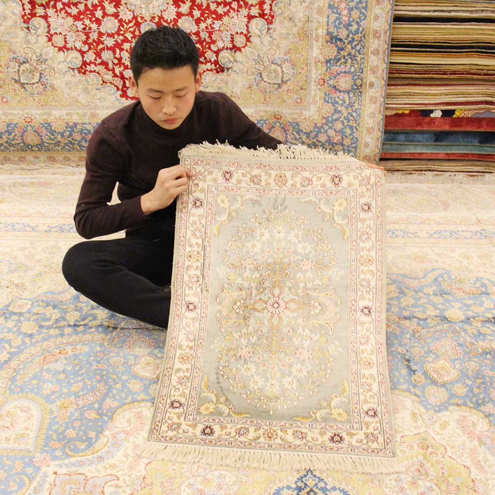 Lailong * tian thợ mộc làm bằng tay lụa Ba Tư Thảm dệt thủ công 300L thảm dệt thủ công 400L bộ sưu tập thảm nghệ thuật - Thảm