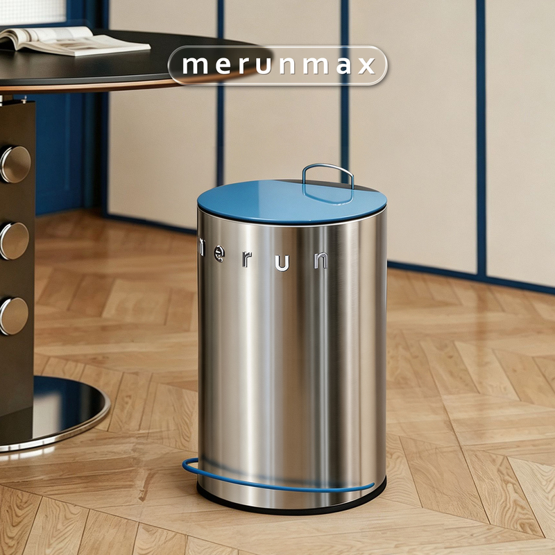British Merun Living Room Trash Can for Home Use in Kitchen and Bathroom, Foot-Operated, Light Luxury, High-End, Stylish Design for New Homes British Merun Living Room Trash Can for Home Use in Kitchen and Bathroom, Foot-Operated, Light Luxury, High-End, Stylish Design for New Homes