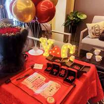 Book of marriage Letter of marriage Letter of marriage Marriage Wedding Engagement Swing Table Decoration Small Objects Arrangement Chinese Style Engagement