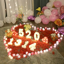 520 numeric alphabet light trunk proposal courtship confession surprise layout creative supplies romantic artifact LOVE