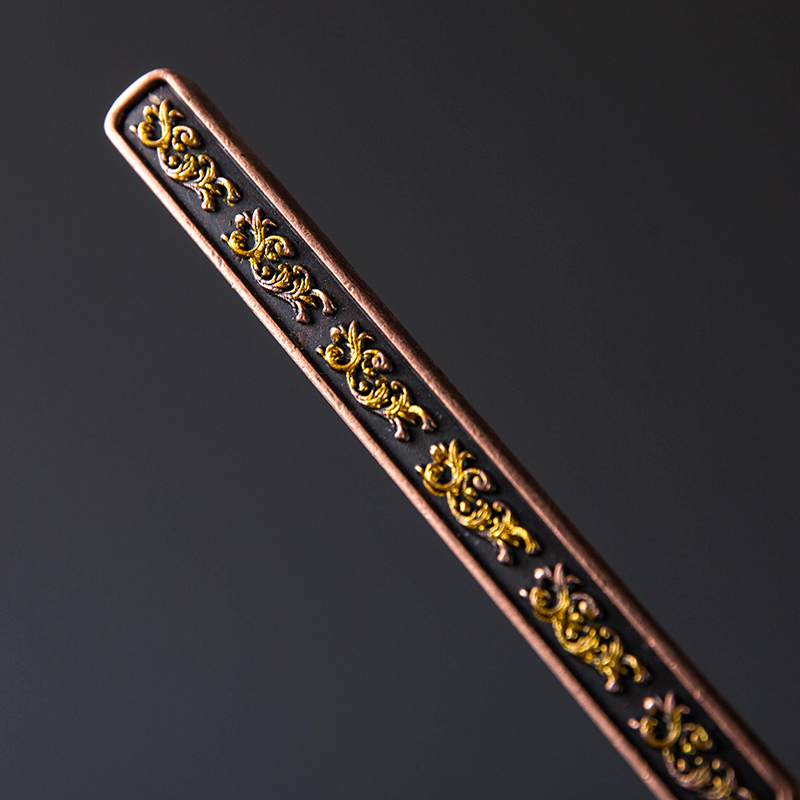 With an abundant copper teaspoons kung fu tea accessories teaspoon of tea is the tea spoon, xiangyun teaspoon of tea six gentleman 's restoring ancient ways