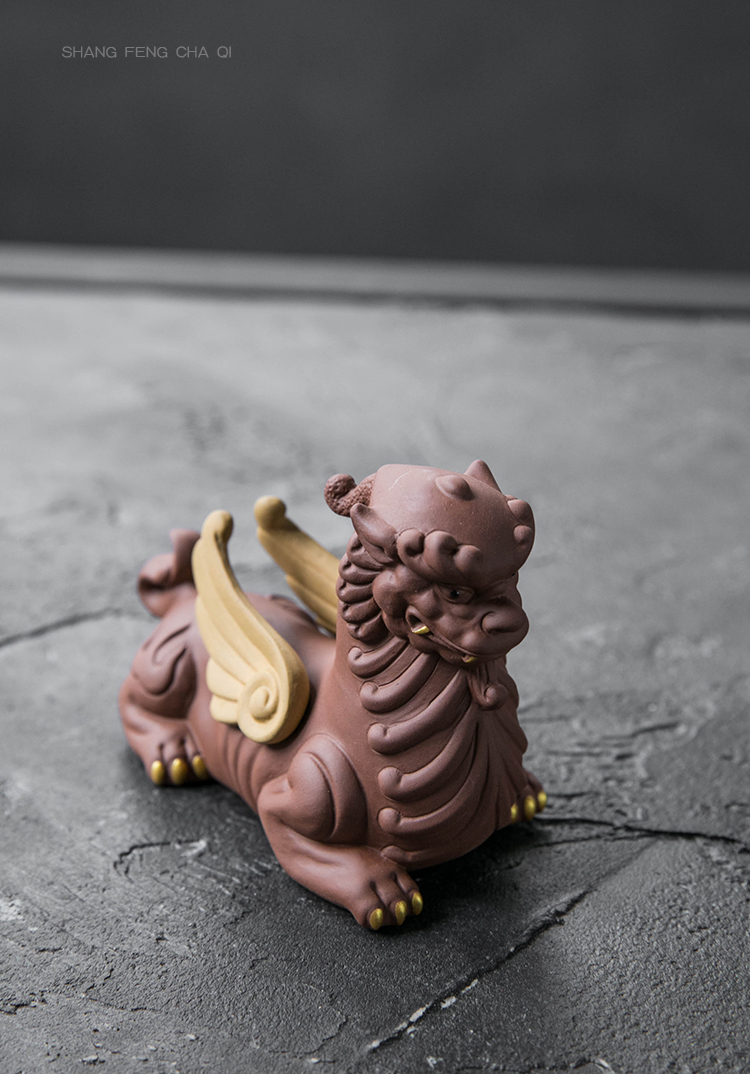 Pet furnishing articles on abundance lucky the mythical wild animal and tea to keep violet arenaceous kung fu tea tea accessories creative play tea table furnishing articles