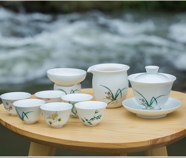 Feng hand - made ceramic fair keller on pure manual tea ware and cup and a cup of tea sea points kung fu tea accessories