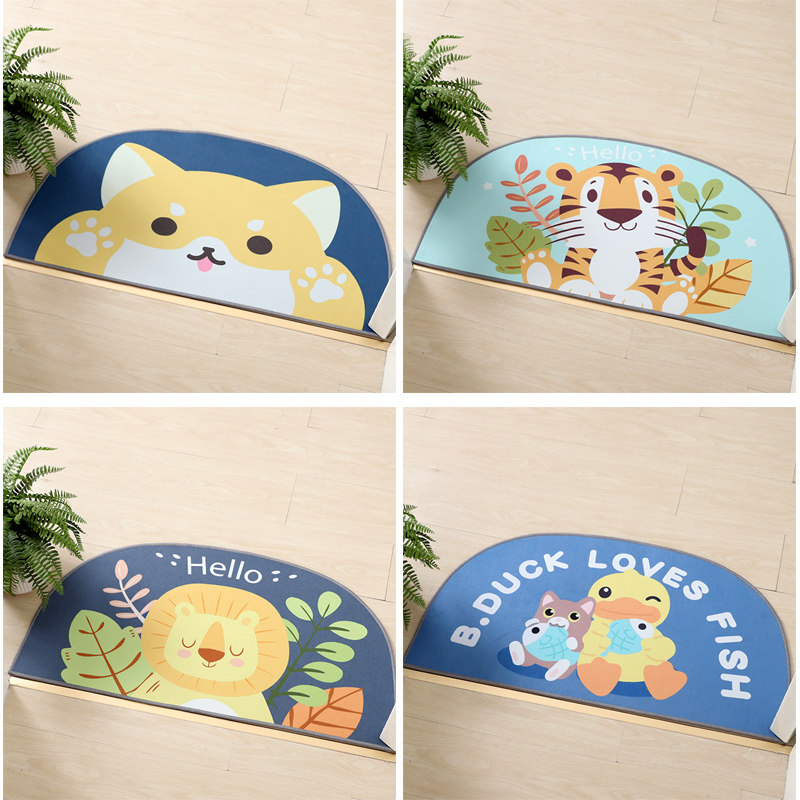 Cartoon Entrance mat door cushion Footbed Living-room Doorway Carpet Stepped Foot in door cushions Dusting Non-slip Home