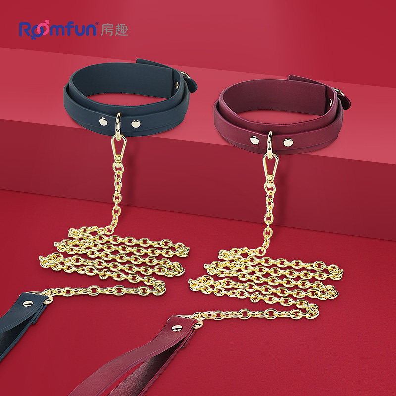 sm traction item ring neck sleeve neck sleeve male slave female slave dog serf teaching punishment Spice Sex Prop Sex Item Passion Yellow