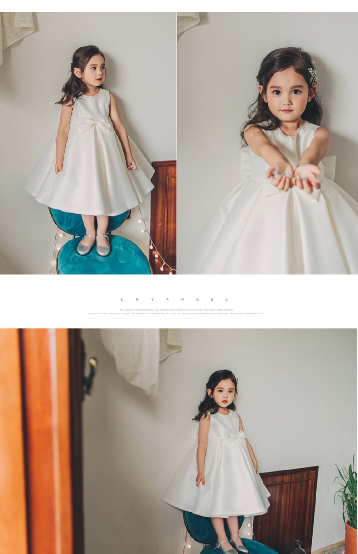 Cô gái nhỏ ăn mặc váy cưới sinh nhật trẻ em sinh nhật trình diễn biểu diễn piano hiệu suất cô bé công chúa váy phồng - Váy trẻ em đầm cho bé gái