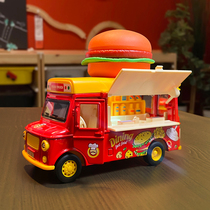 Childrens home Toy Car Ice Cream Ice Cream Ice Cream Burger Kitchen Fast Food Bus Music Back Force Alloy Car Mold Type