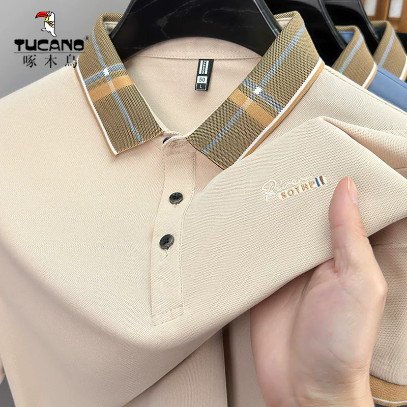 Лет polo, модная элитная универсальная футболка, с коротким рукавом