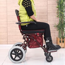 The elderly cart can push the folding hand with small use for shopping and easy to buy the dish with a chair-type anti-fall