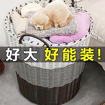 Containing basket clothes basket Dirty Laundry Containing baskets large net red Dirty Laundry Basket resistant to dirty Bamboo-knitted handmade toy
