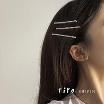 Jin Zhi Ni with the ins shiny rhinestone hairclip top clip bangs hair card clip simple side clip hair accessories