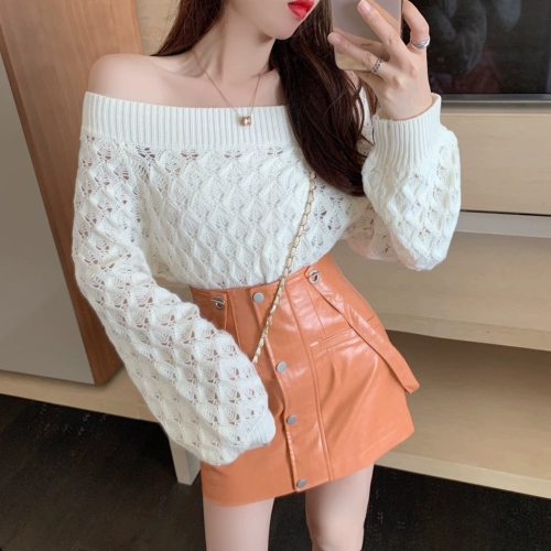 Осенний комплект, трикотажный свитер, подтяжки, юбка, в стиле Шанель, коллекция 2021, подходит для подростков, в западном стиле