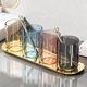 Light luxury mouthwash cup transparent toothbrush storage box