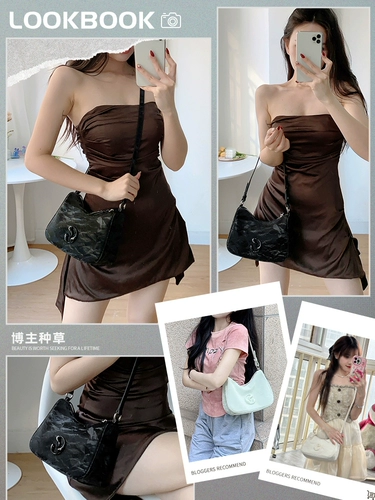 Женская сумка Jacd, новинка 2025 года, летняя черная сумка подмышки, доступная роскошная нишевая сумка через плечо высокого класса, женская сумка