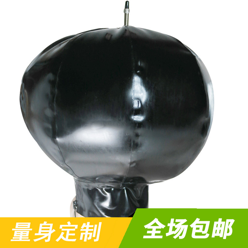 All-inclusive latex headgear latex mask sexy mask control breathing super suffocation latex clothing customization