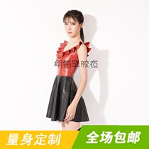 Dress Lactose Latex Clothes Sexy Stress Dress Dress Nightclub Short skirt Natural Latex Customized