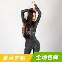 Latex 3D chest pack hands and feet under the crotch latex clothes are customized for men and women