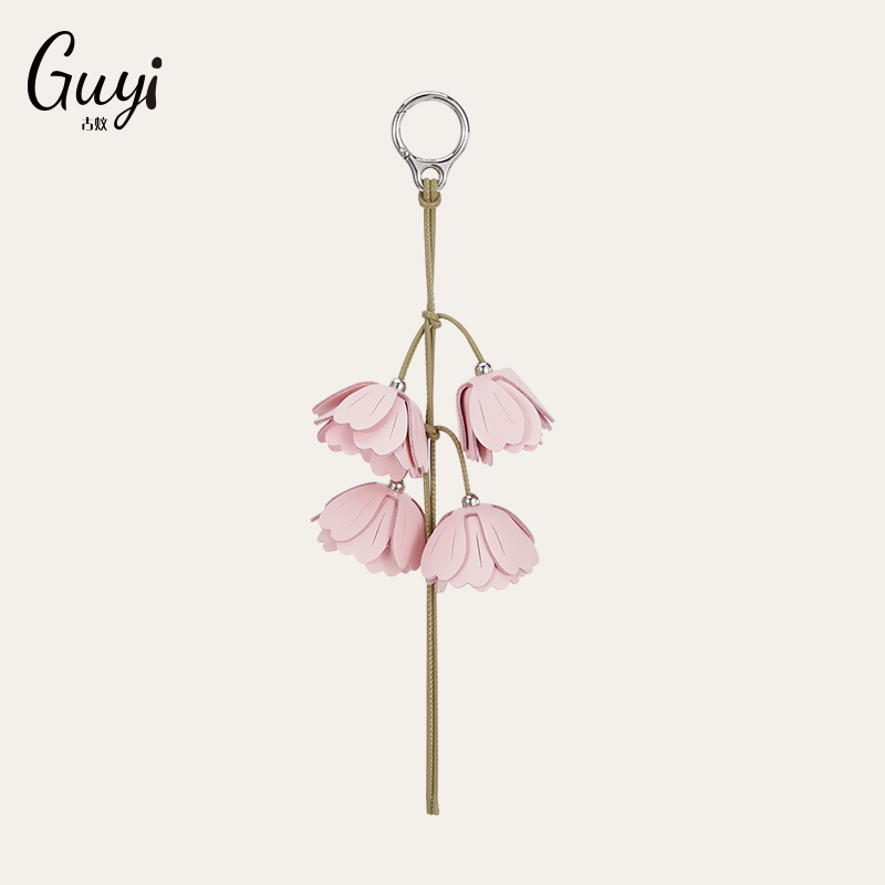 Guyi Is Suitable for Loewe Bag Charms, Cherry Blossom Pendants, Loewe Bags, High-End Genuine Leather Petal Bag Charms