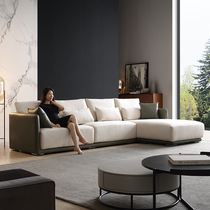 Italian light luxury concubine sofa small apartment living room Nordic simple modern corner Minimalist fabric sofa furniture