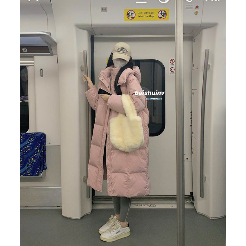 2025 New Women's down Jacket, Mid-Length for Winter, This Year's Popular Cotton Coat with a Stylish Design, Thickened Outerwear, Hot Fashion Item