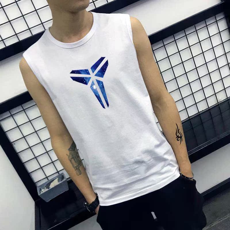 trang web chính thức Paanta Hàn Quốc phiên bản của nam vai-less tay T-shirt cộng sân bóng rổ áo bông lỏng vai vest