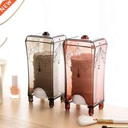 Transparent Cotton Pad Makeup Storage Box Make Up Cotton Pad