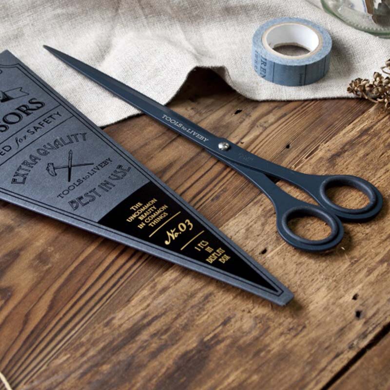 Taiwan Stationery Tools to Liveby Metal Scissors Stainless Steel Scissors Original Imported in Stock