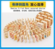 Domino kỹ thuật số 100 món đồ chơi giáo dục trẻ em biết đọc biết viết khối gỗ - Khối xây dựng