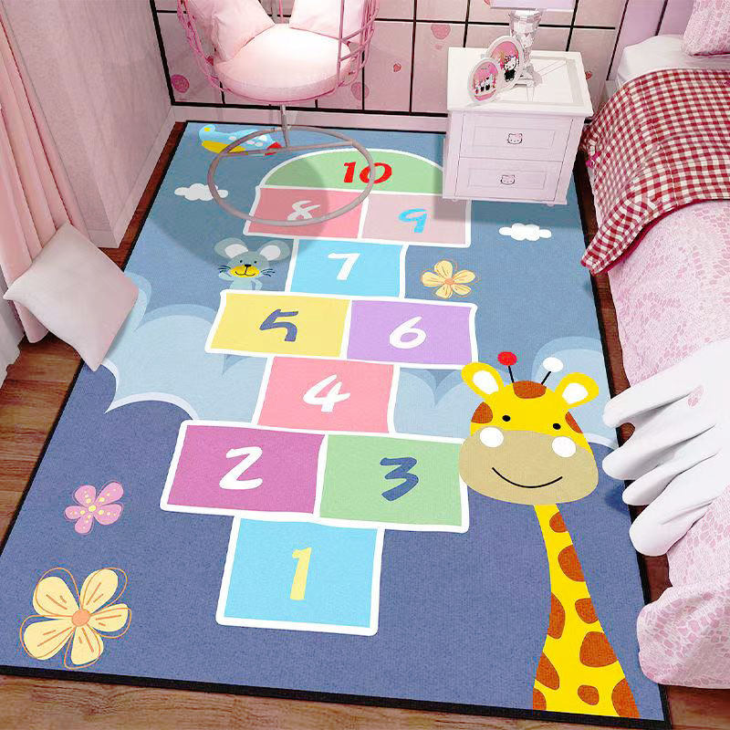 Bedside anti-fall mat foam a whole super-thick floor mat children's room can be scrubbed anti-fall crawling mat