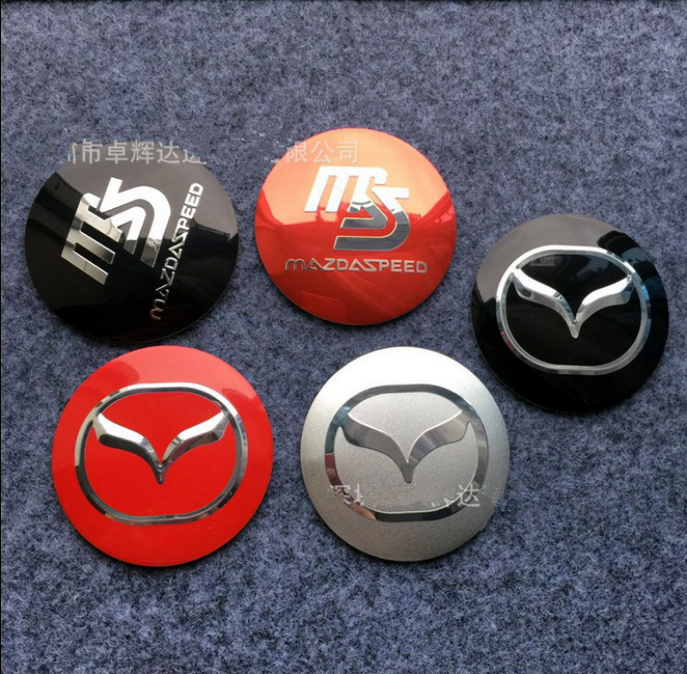Suitable for Mazda wheel cover stickers 3CX-4 Ma 6CX-5 Onkosera car tire center cover logo stickers