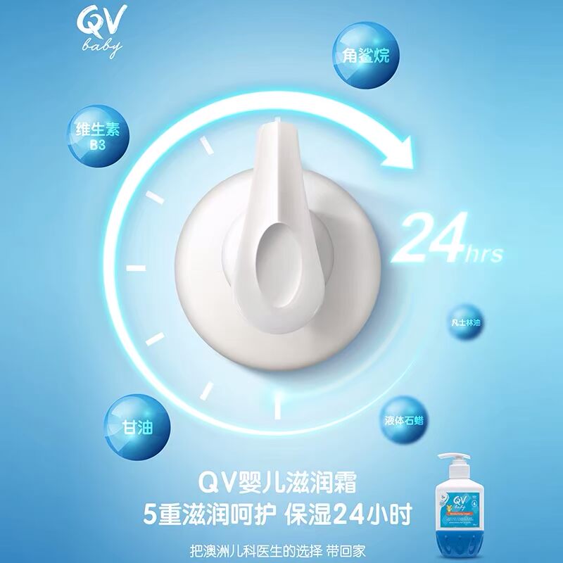 Úc Ego Qv Ivy Sơ sinh cho trẻ sơ sinh Kem dưỡng ẩm cho cơ thể Lotion Tiger Cream 250mL - Kem dưỡng da kem dưỡng ẩm da khô