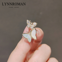 Suit pin female shell butterfly anti-light buckle simple temperament brooch tide personality fixed clothes neckline