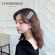 South Korean headdress rhinestone clip hairclip female Net Red simple top clip bangbar clip clip girl